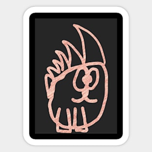 Ummee the Pink Porcupine Sticker